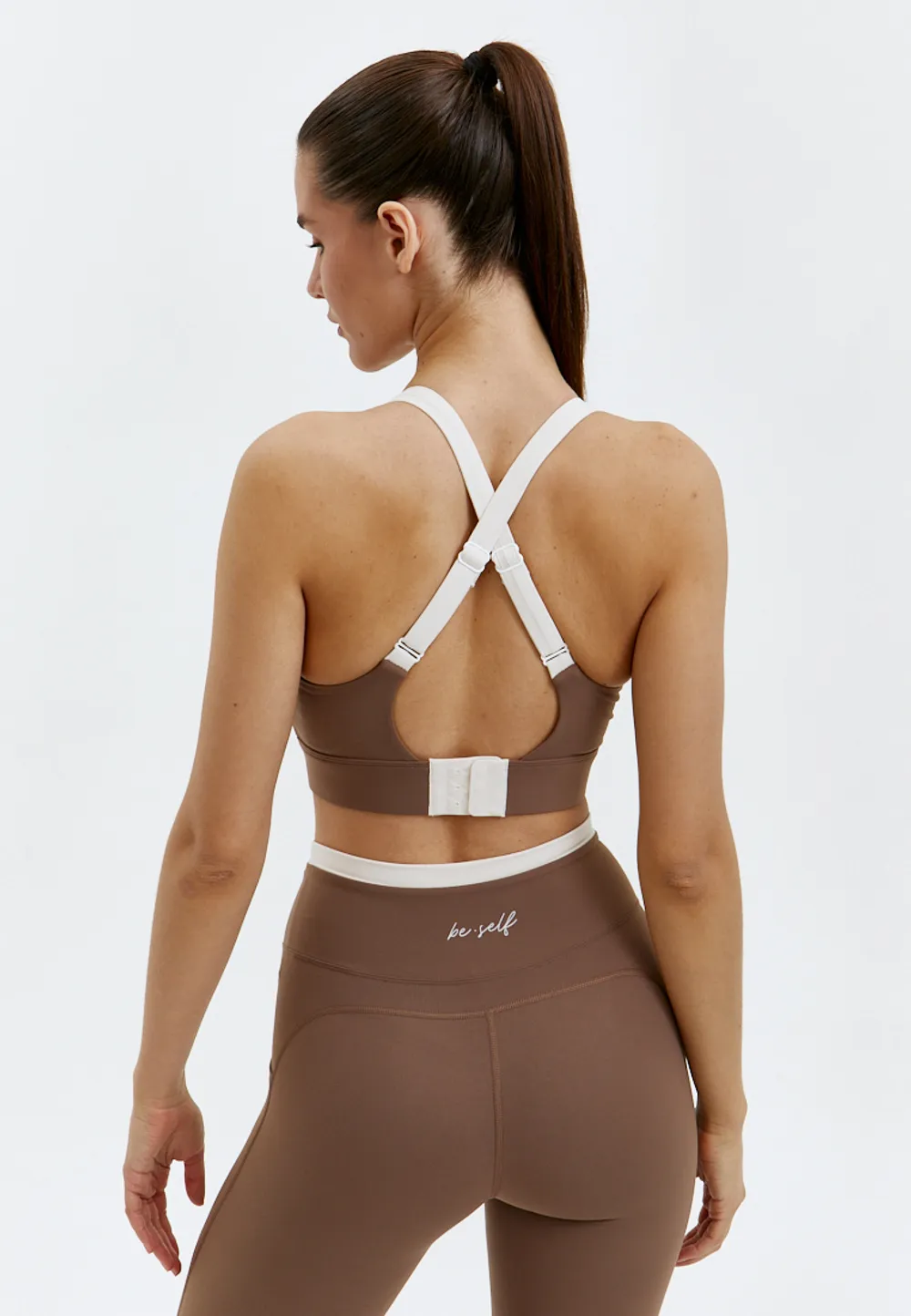 BeSelf Топ-бра Accent, шоколадный