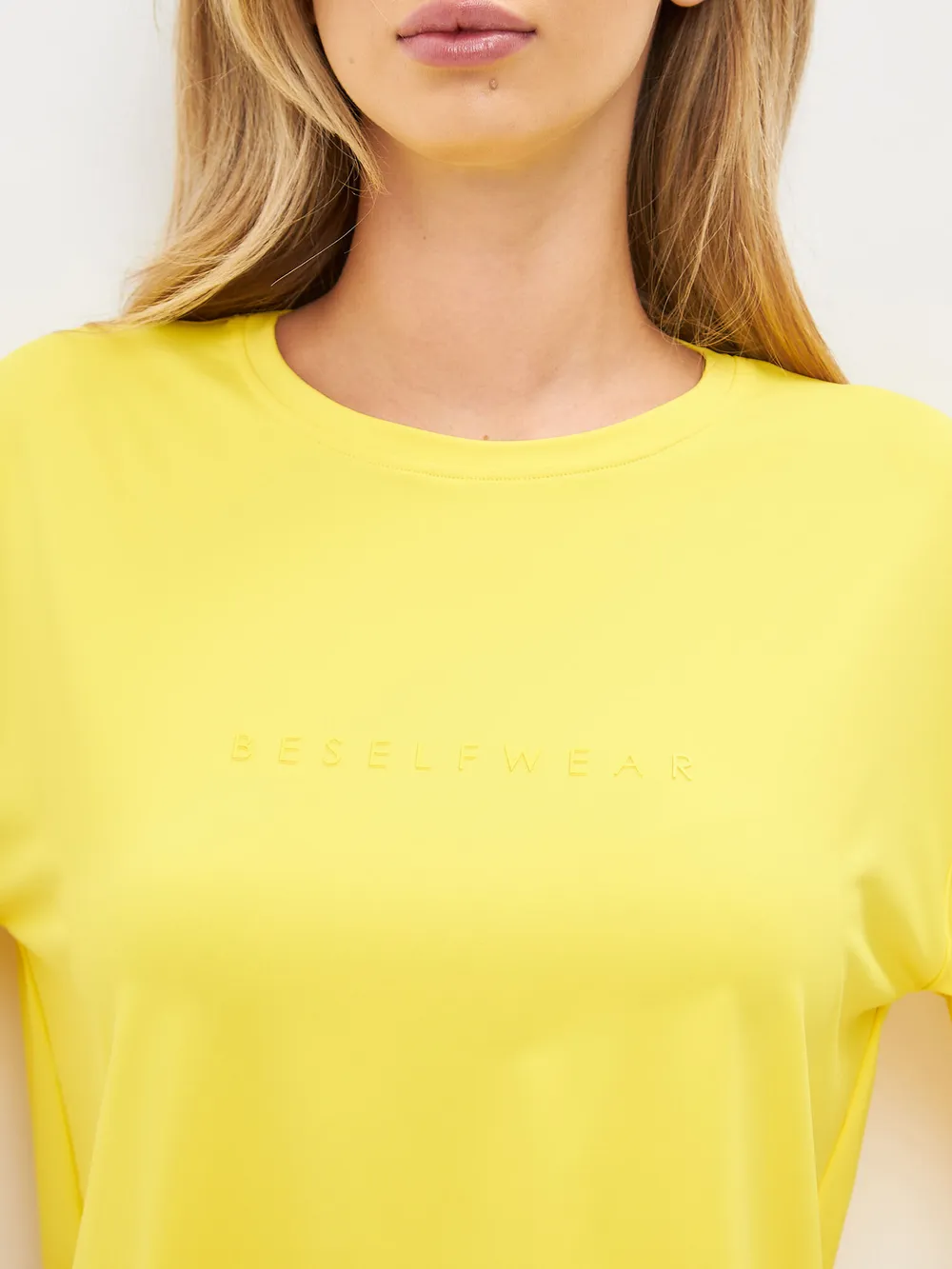 BeSelf Футболка SATIN BASE, желтый