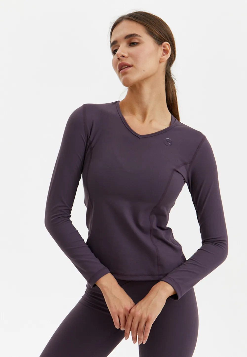 BeSelf Лонгслив SOFT COVER, пыльно-сливовый