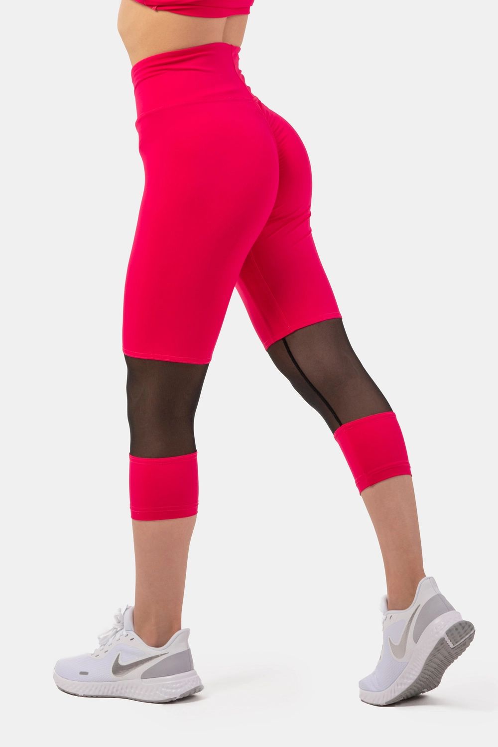 Nebbia Лосины 406 High-Waist 3/4 Length Sporty, розовый