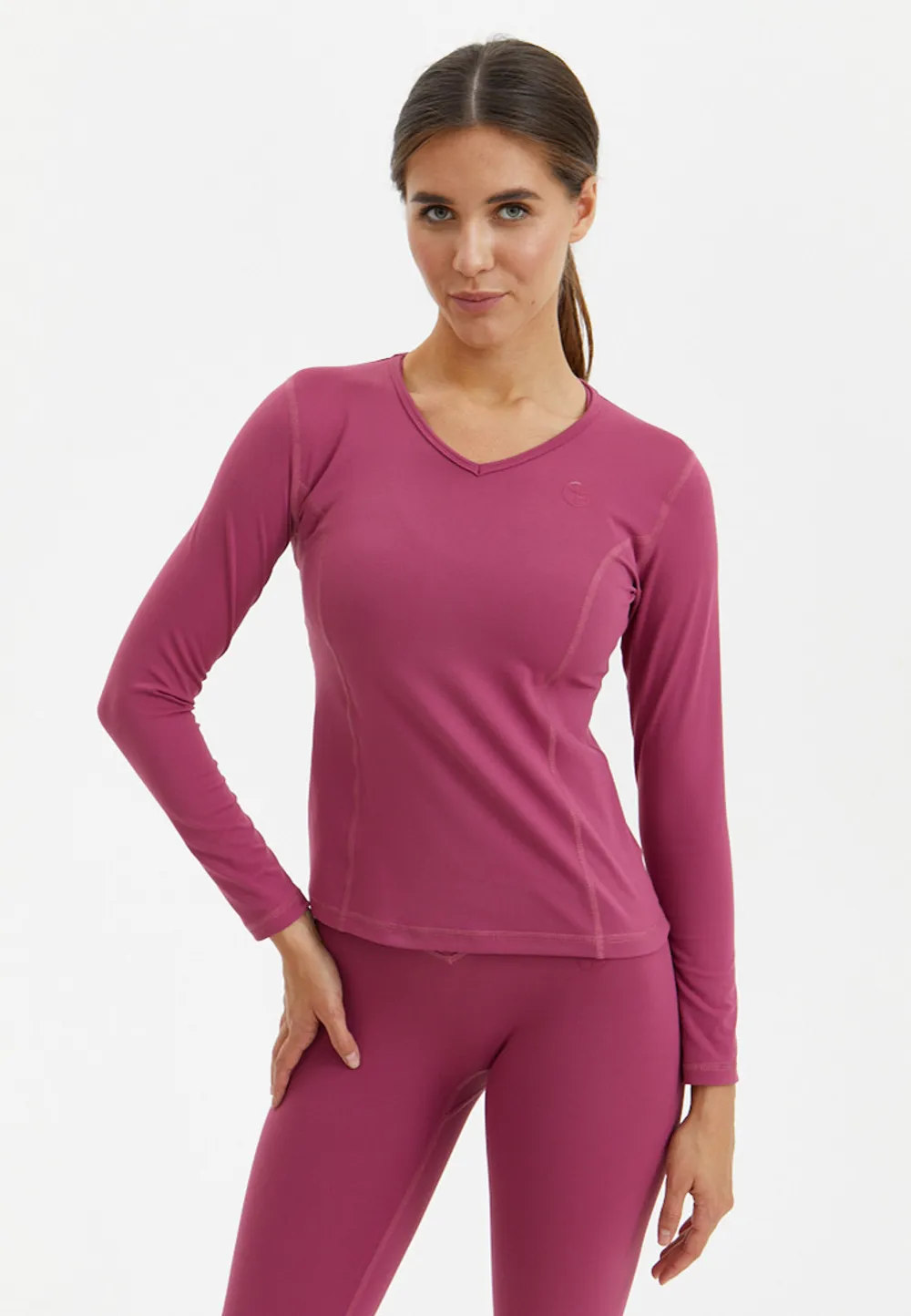 BeSelf Лонгслив SOFT COVER, пыльно-ягодный