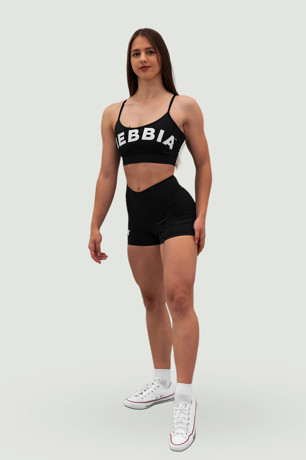 Nebbia Шорты 582 High Waisted Shorts 5 GYM HERO, черный