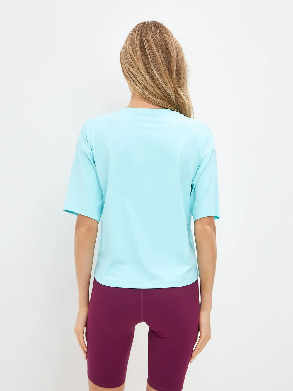 BeSelf Футболка SATIN BASE, бирюзовый
