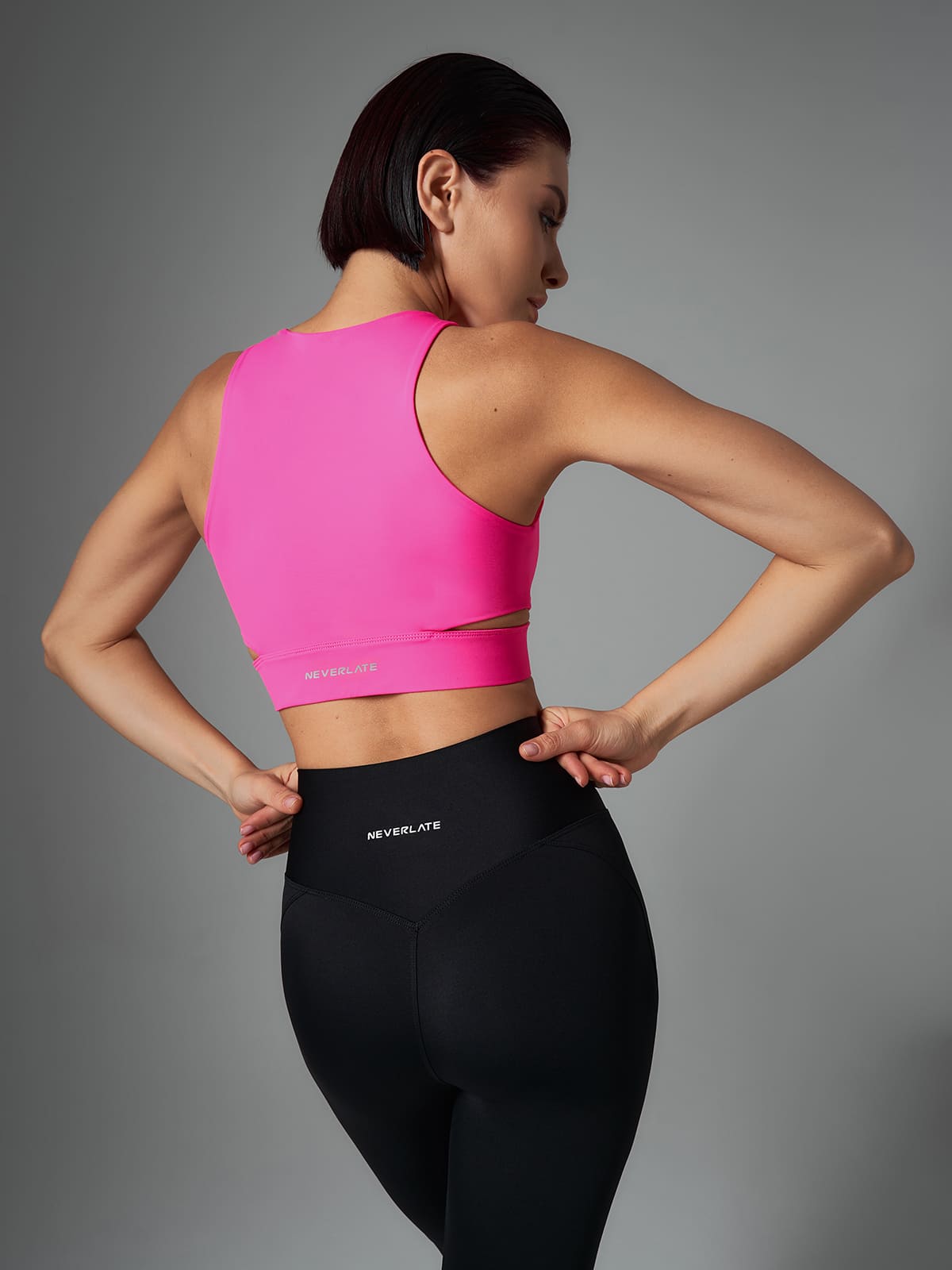 Neverlate Спортивное бра 08.090, розовый неон