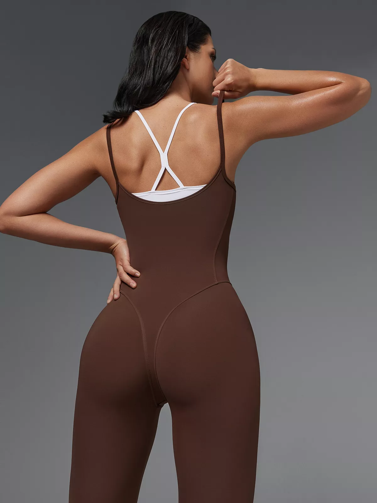 Neverlate Комбинезон 14.663 длинный, коричневый