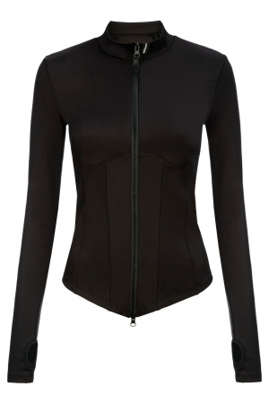 Euphoria Олимпийка с корсетными линиями O1, черный