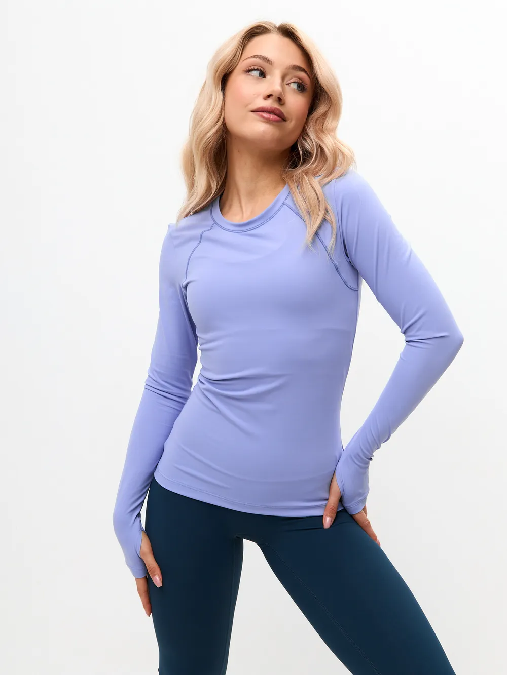 BeSelf Лонгслив Active, сиреневый