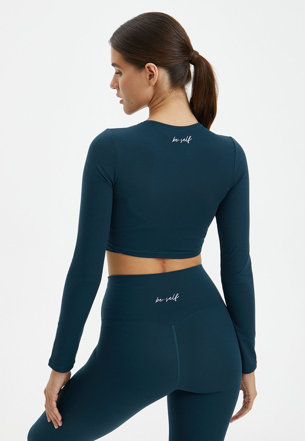 BeSelf Топ короткий MOTION, морская волна