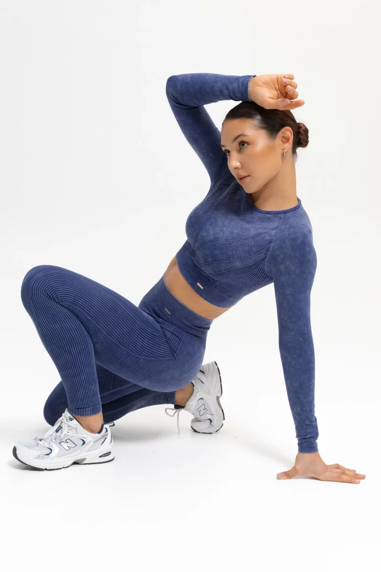 ForStrong Лонгслив Neat, синий деним