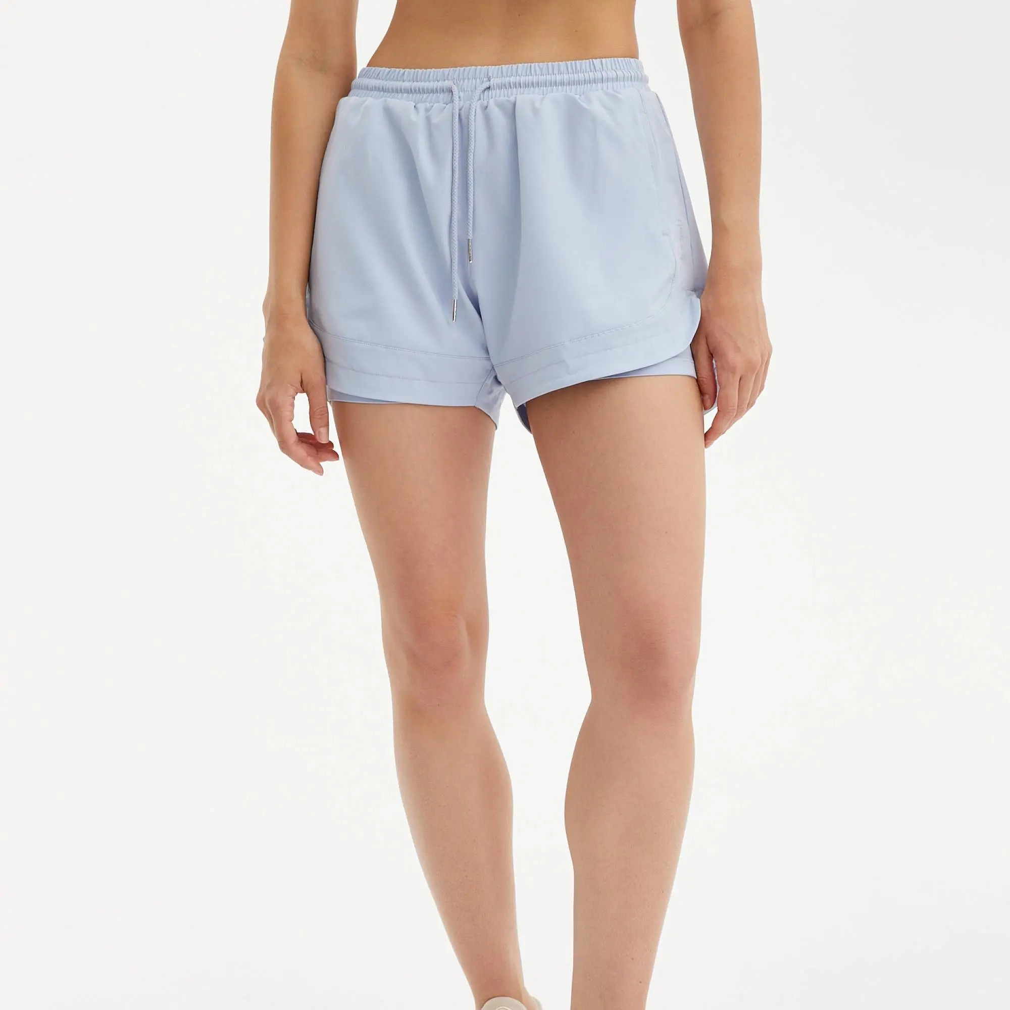 Beself Шорты Lotus, пыльно-голубые