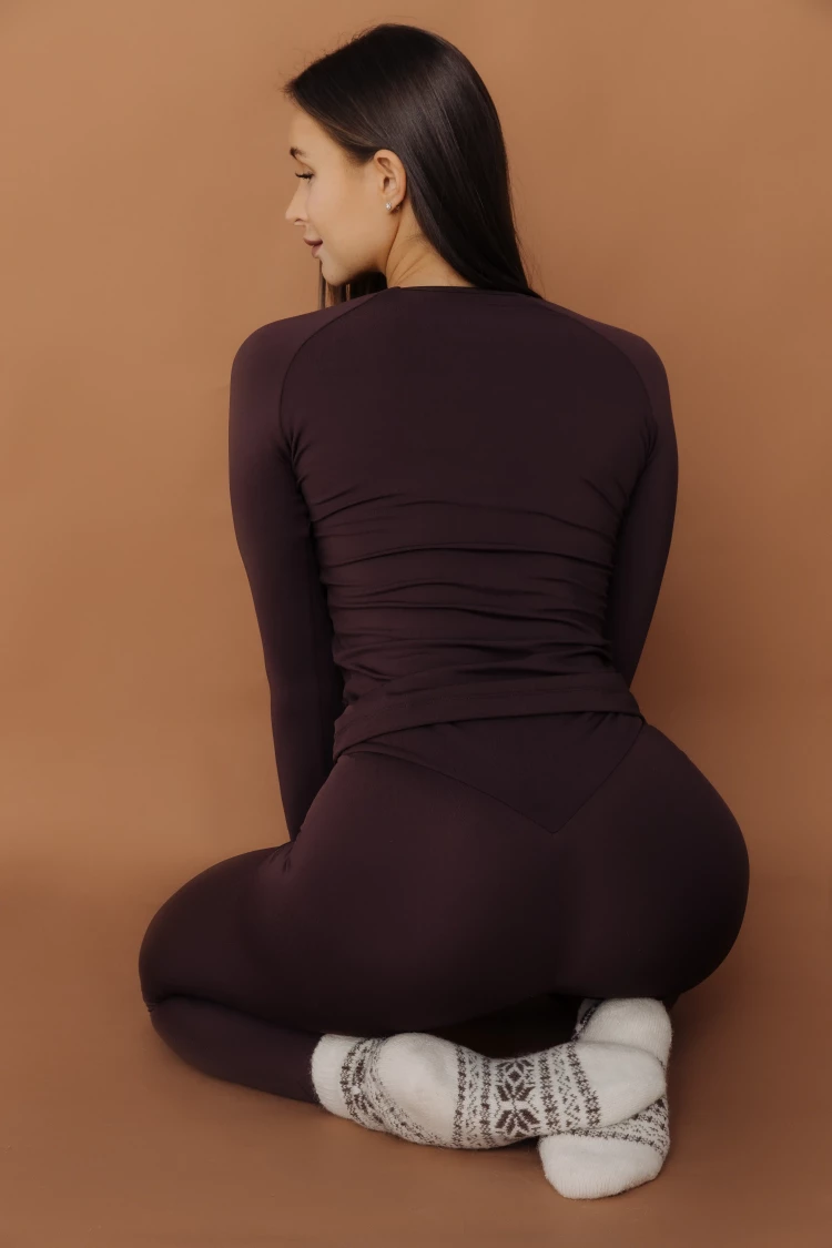 ForStrong Лосины Bloom, коричневый