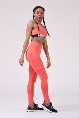 Nebbia Лосины 505 High Fit & Smart, персик