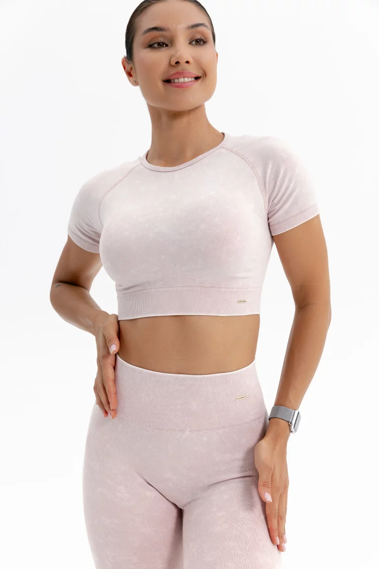 ForStrong Топ Reform, розовый деним