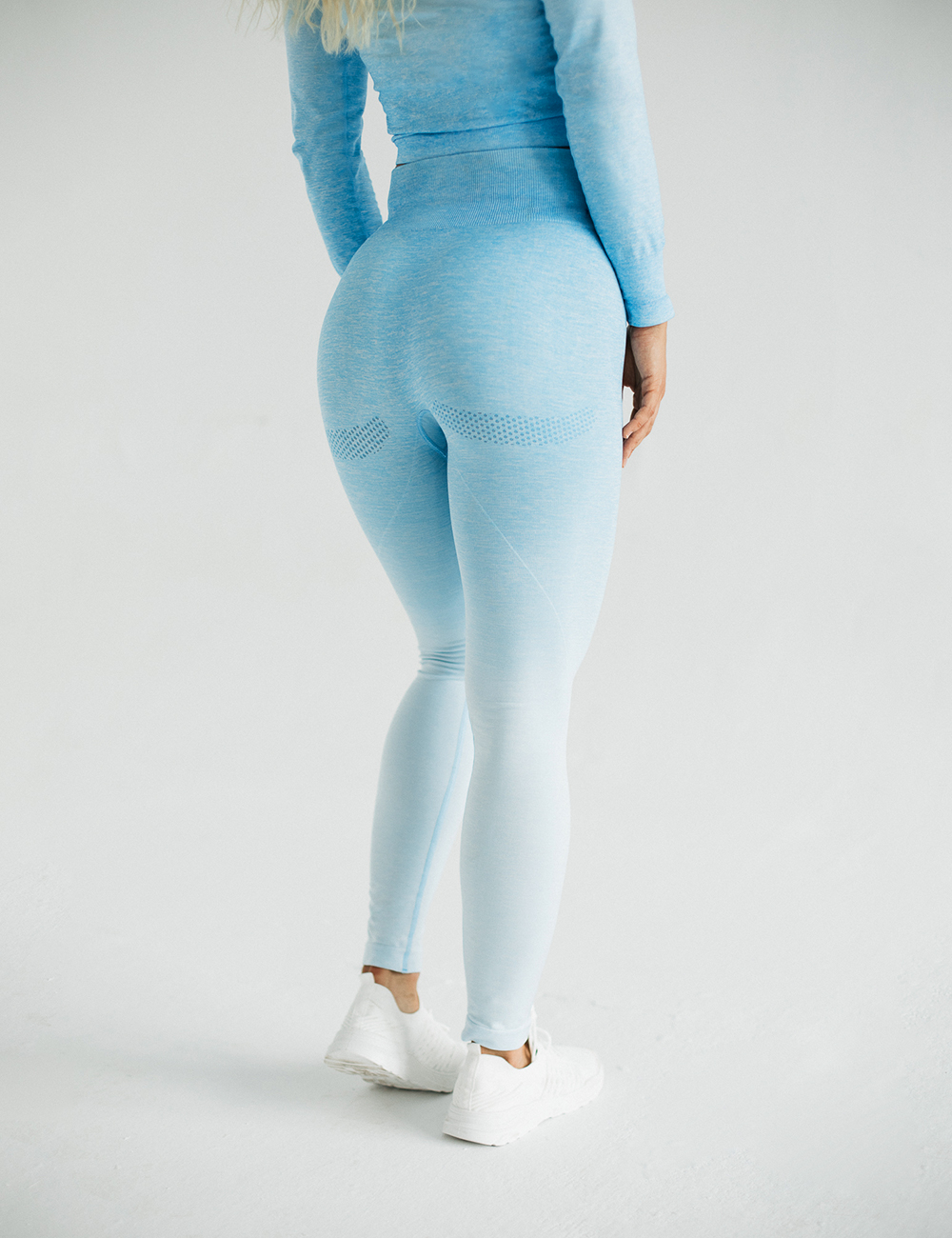 Gym Hero Лосины Seamless Blended, голубой