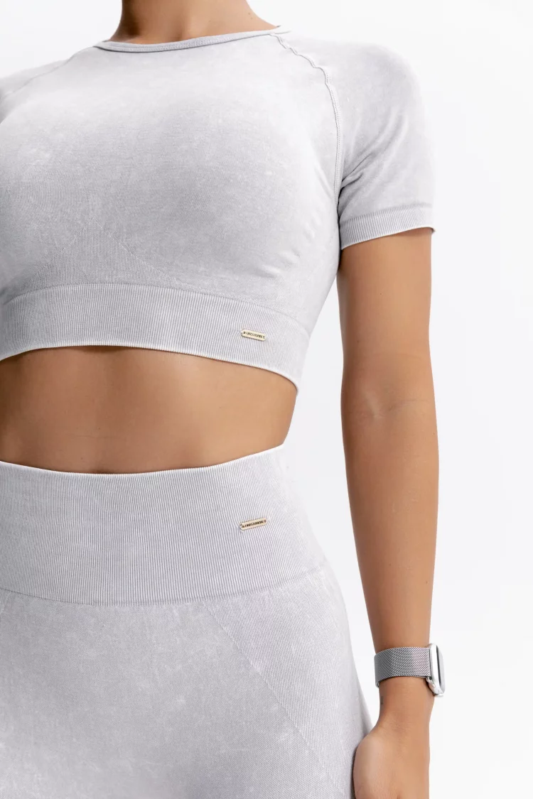 ForStrong Топ Reform, серый деним