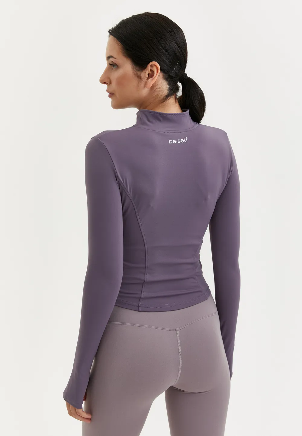 BeSelf Кофта Active, тёмно-сливовая