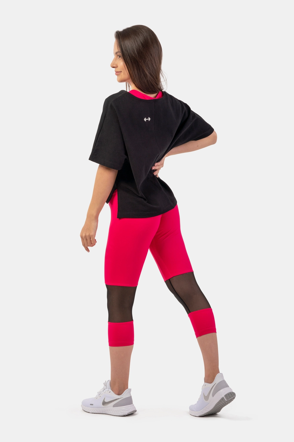 Nebbia Лосины 406 High-Waist 3/4 Length Sporty, розовый