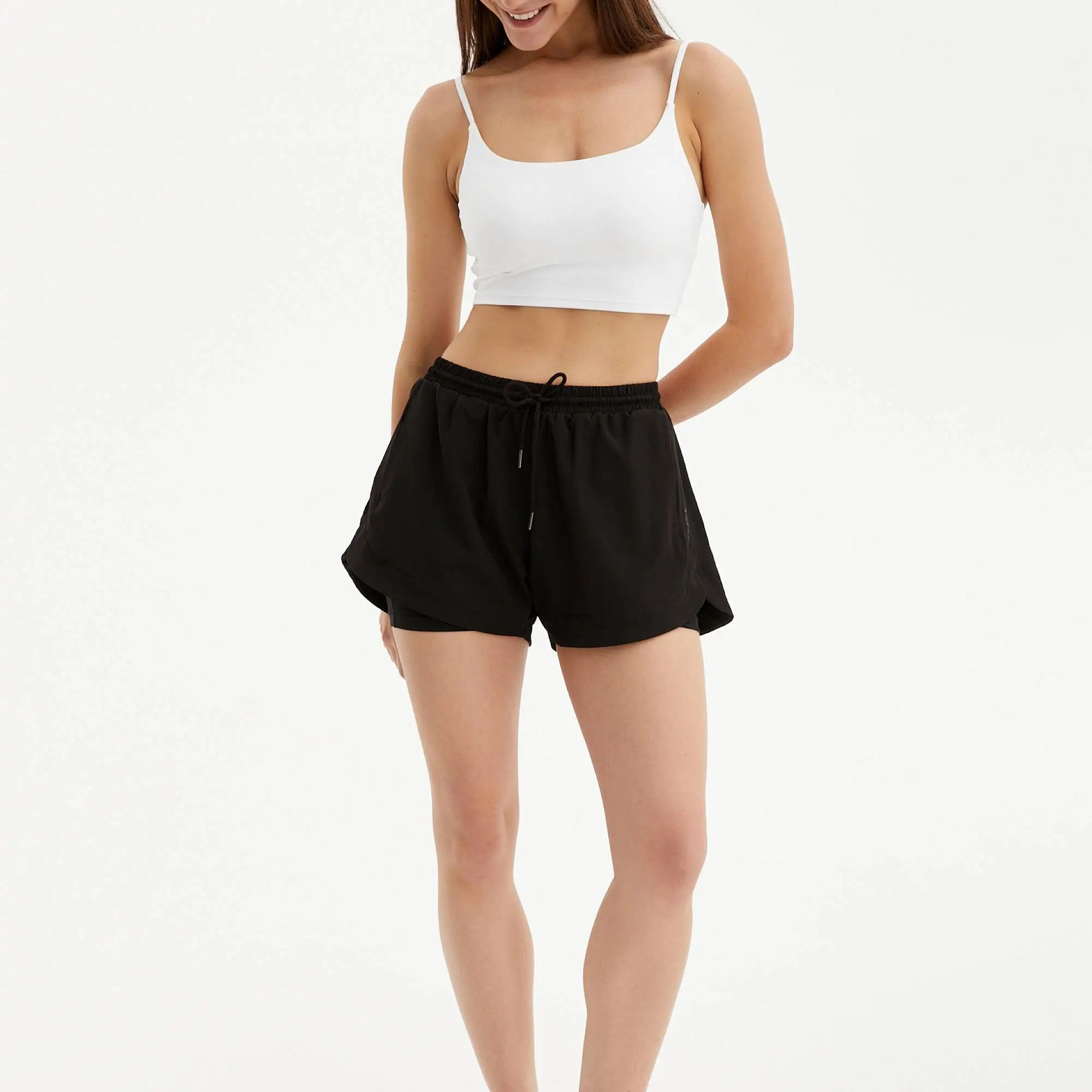 Beself Шорты Lotus, черный