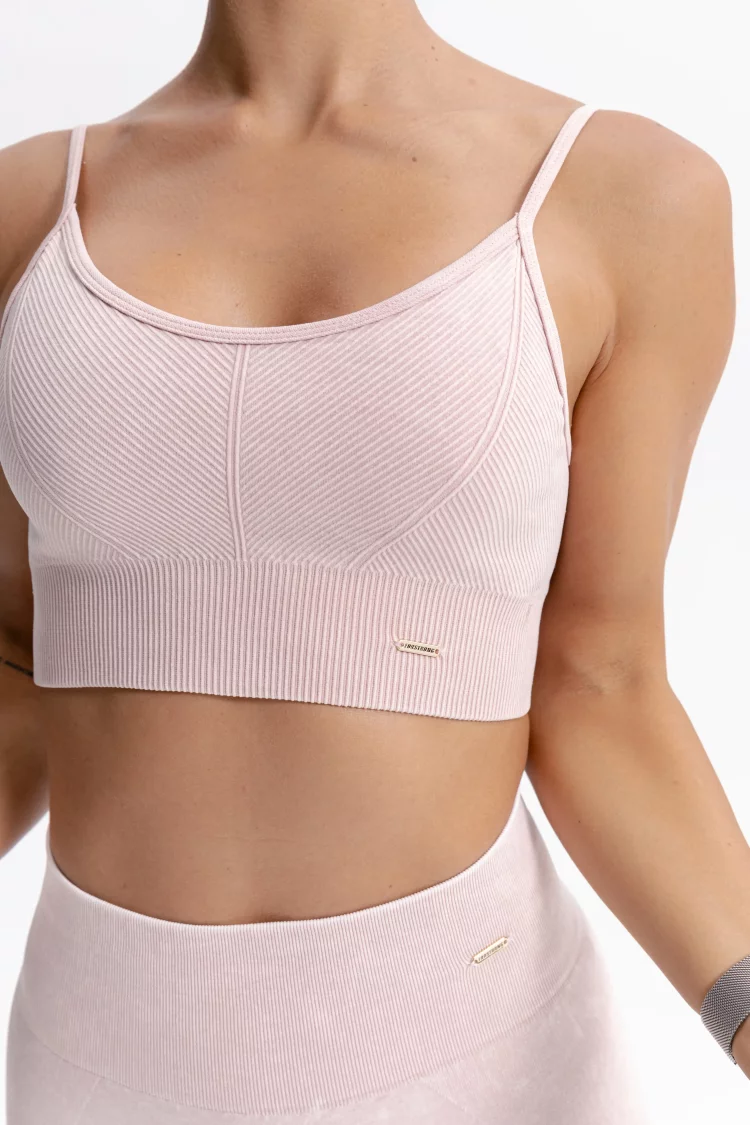 ForStrong Топ Lattice, розовый деним 