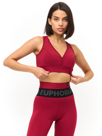 Euphoria Топ Classic Cropped, марсала