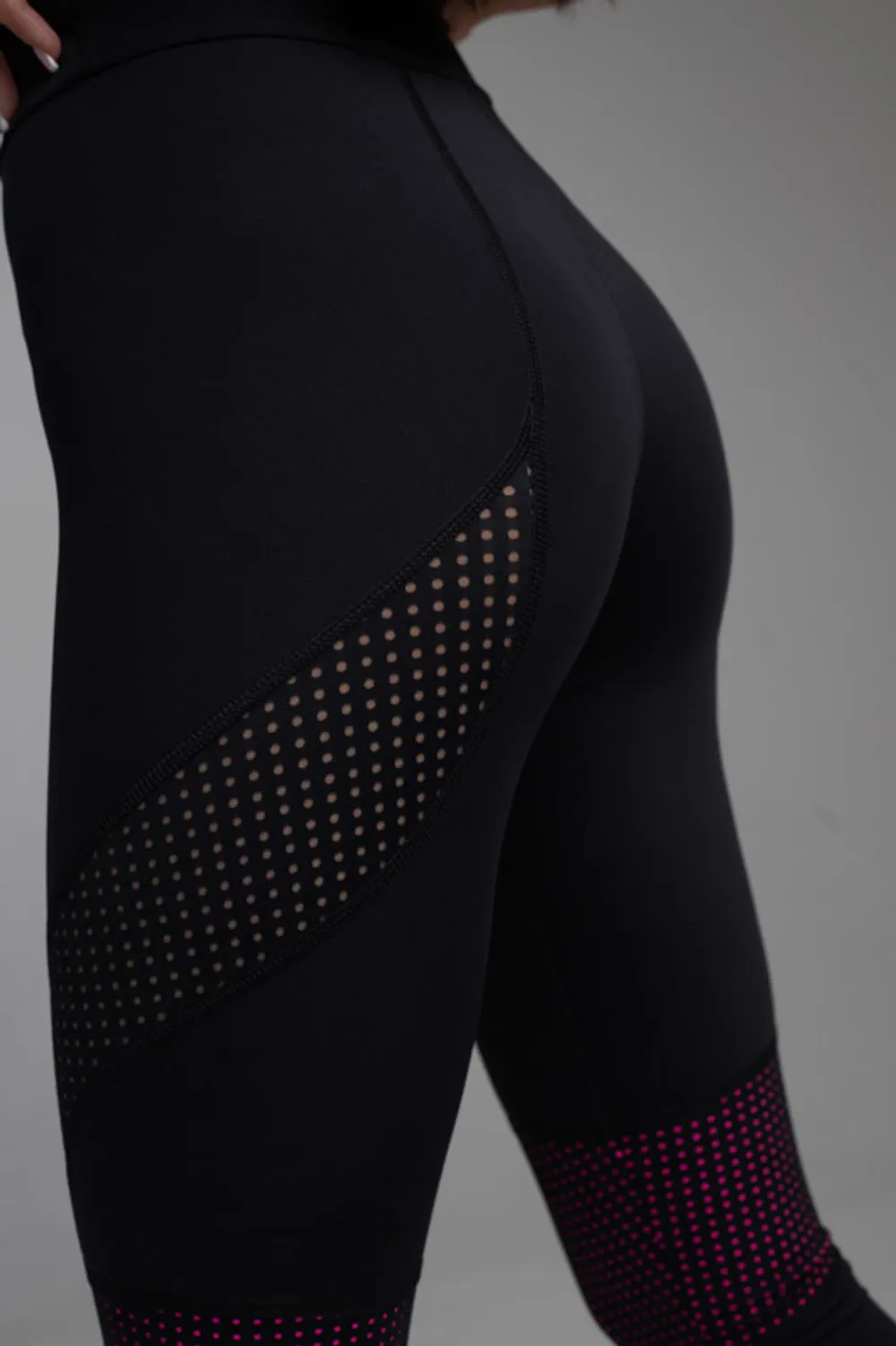 Mansen Леггинсы Perforation, розовый