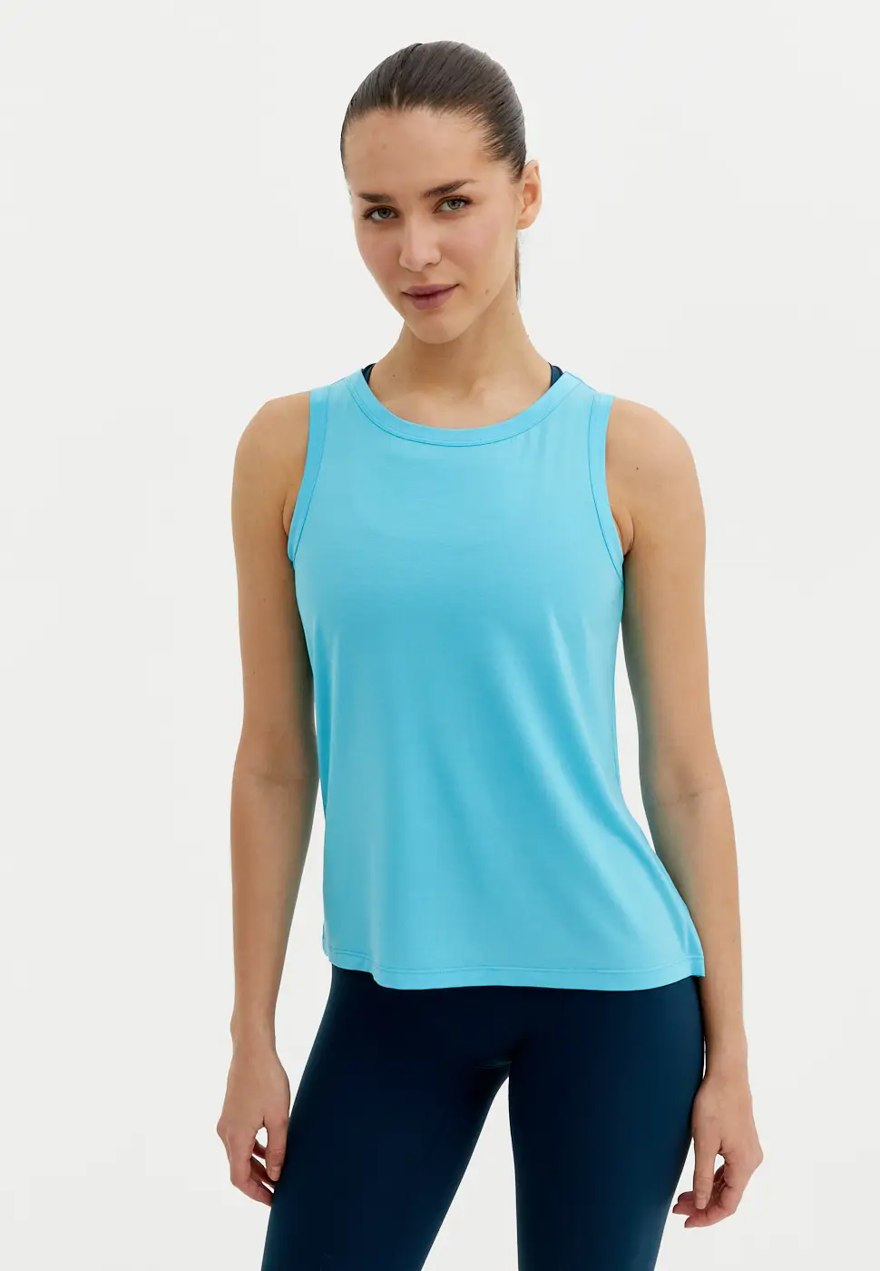 BeSelf Майка Modal, ярко-голубая