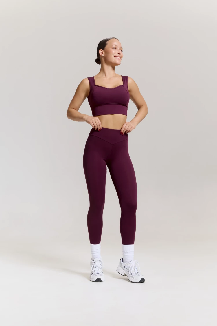 ForStrong Лосины Blaze Mono, сливово-винный