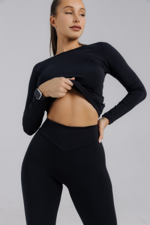 ForStrong Лосины Bloom, черный