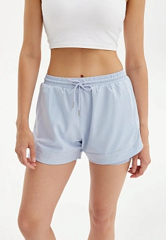 Beself Шорты Lotus, пыльно-голубые