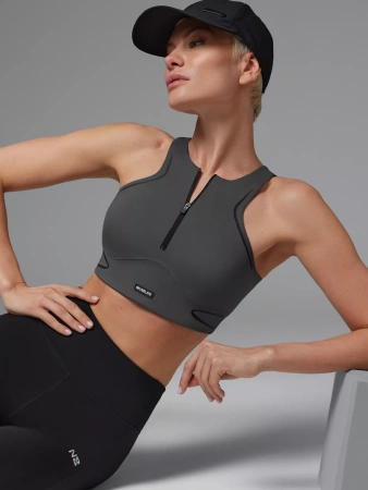 Neverlate Спортивное бра 08.812, темно-серый