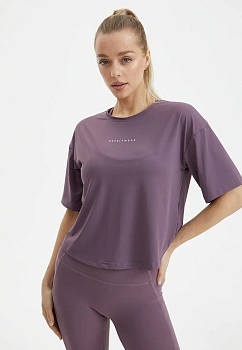 BeSelf Футболка SATIN BASE, сливовый