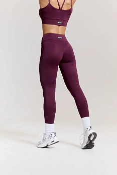 ForStrong Лосины Fit Mono, сливово-винный