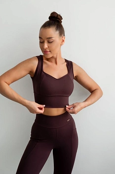 ForStrong Топ Pulse, коричневый