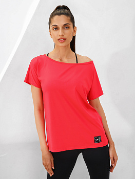 Eazyway Футболка 09.085, неоновый коралл