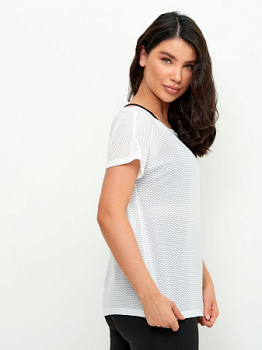 Euphoria Футболка Mesh All Over, белый