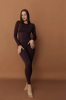 ForStrong Лосины Bloom, коричневый