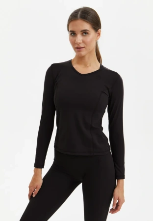 BeSelf Лонгслив SOFT COVER, черный