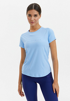 BeSelf Футболка удлиненная SATIN BASE, голубой