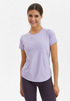 BeSelf Футболка удлиненная SATIN BASE, лавандовый