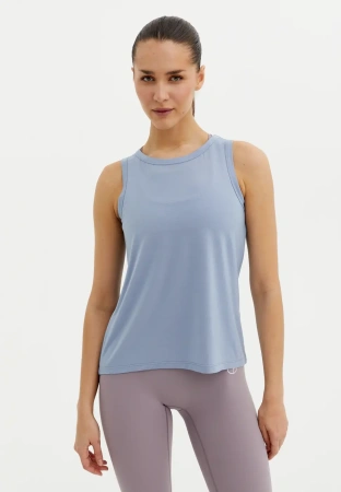 BeSelf Майка Modal, серо-голубая