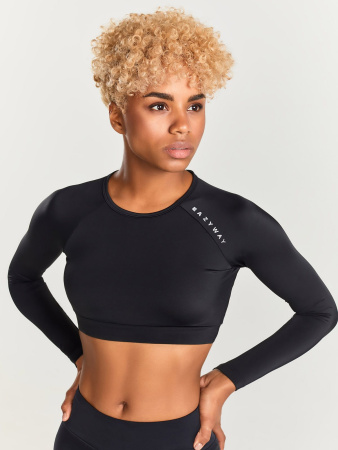 Eazyway Рашгард с перфорацией укороченный Hyper Sports 12.060, черный