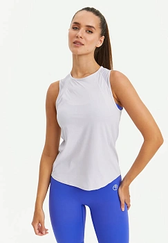 BeSelf Майка с сеткой удлиненная Active, лавандовая