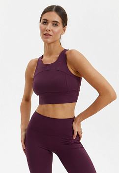 BeSelf Топ-бра POWER, темно-бордовый