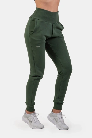 Nebbia Штаны 409 Nebbia IHigh-Waist Loose Fit Sweatpants “Feeling Good”, зеленый