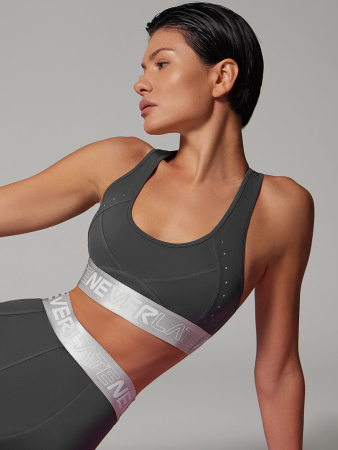 Neverlate Спортивное бра 08.1054, графит