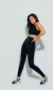 ForStrong Лосины Zip belt, черный