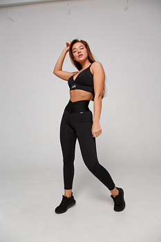 ForStrong Лосины Base V 7/8, черный