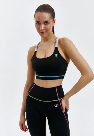 BeSelf Топ-бра COLORES, чёрный