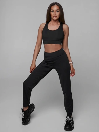 Mansen Брюки базовые Perforation, черный