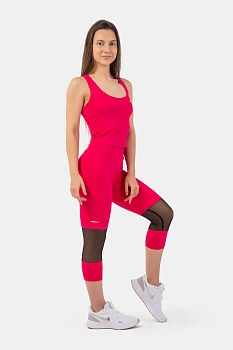 Nebbia Лосины 406 High-Waist 3/4 Length Sporty, розовый